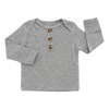 Style classique bébé hauts en gros couleur unie vêtements de nuit bambou coton à manches longues T-shirt OEM conception personnalisée bébé enfants vêtements