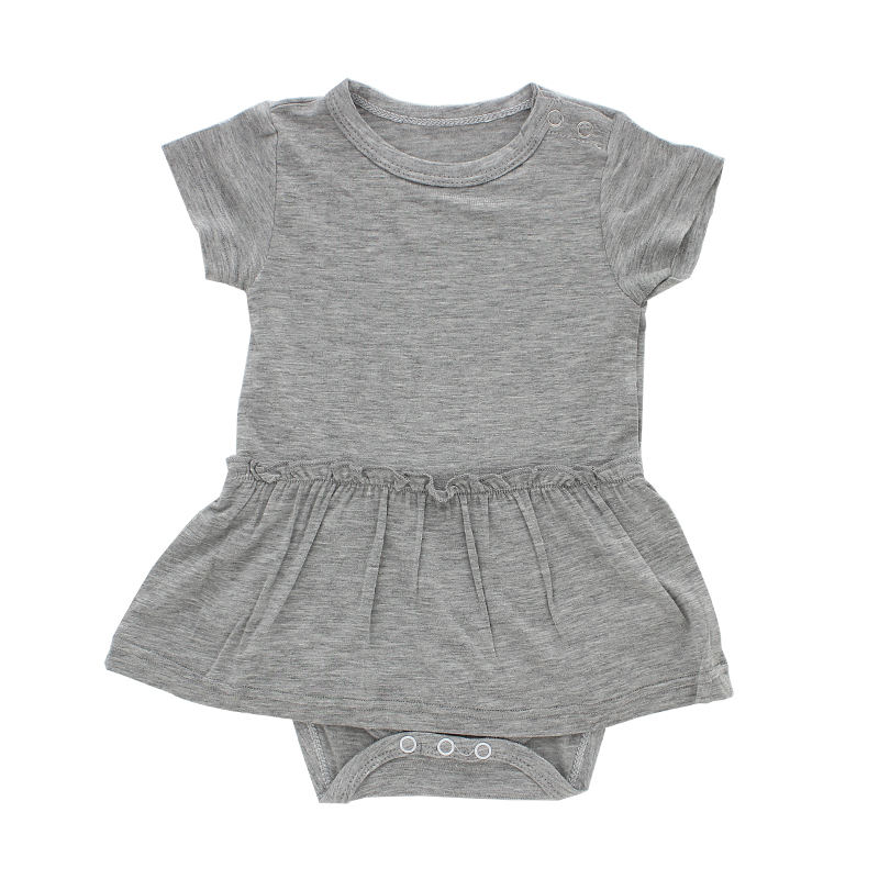 Barboteuse à manches courtes pour bébé, pyjama pour nouveau-né, vêtements en tissu de coton et de bambou de haute qualité, Style bouton-pression, pour filles et garçons