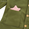 Nouveautés décontracté en gros personnalisé de haute qualité Style d'hiver manches longues boutons bébé vêtements bébé barboteuses
