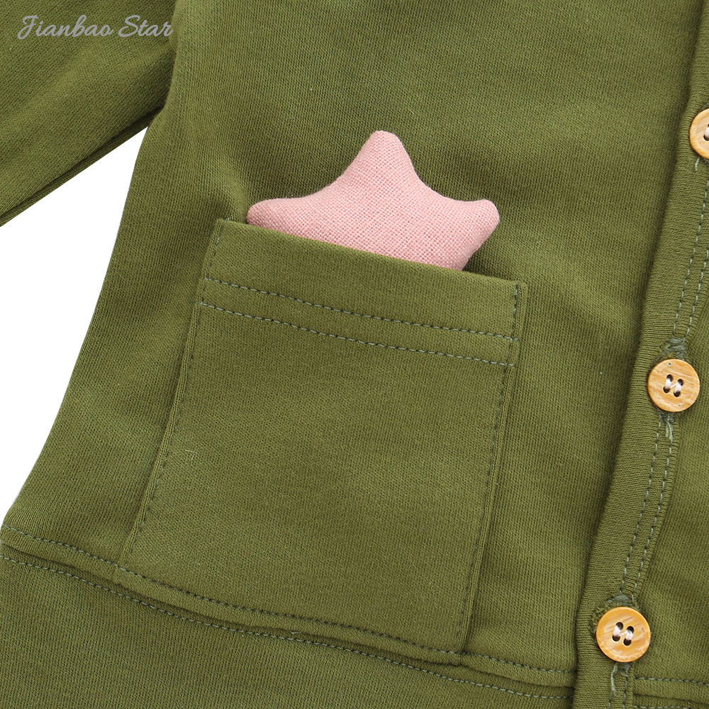 Nouveautés décontracté en gros personnalisé de haute qualité Style d'hiver manches longues boutons bébé vêtements bébé barboteuses