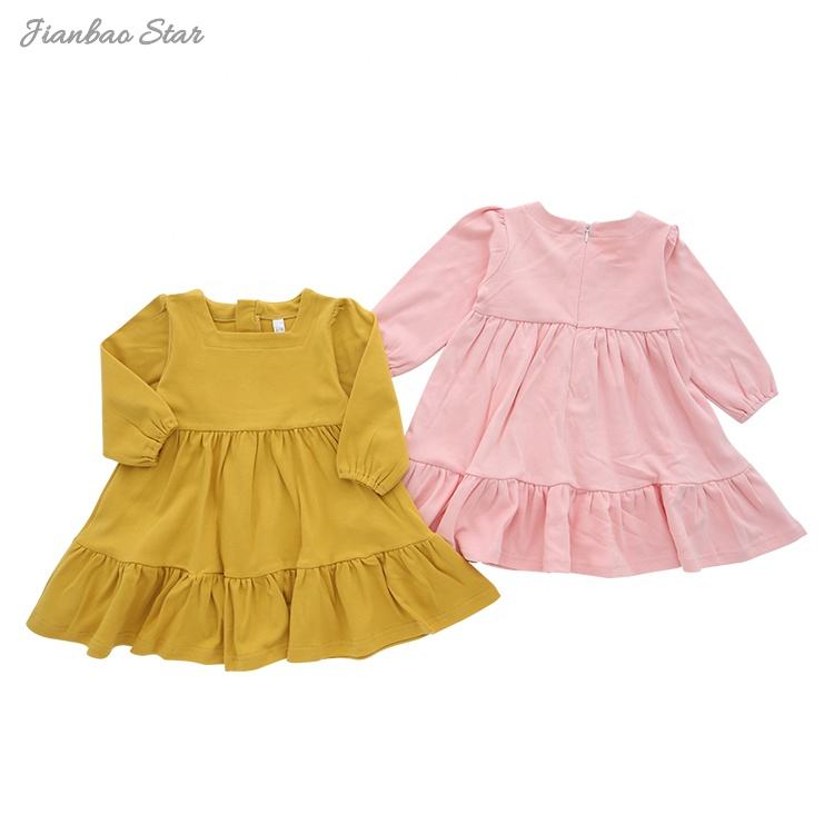 Robe à volants pour filles, vêtements pour bébés, haute qualité, Durable, utilisation de diverses filles, décontracté, élégant, imprimé, été, Style OEM en bambou