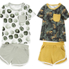 Ensemble t-shirt et Short de Style poche classique, tissu en coton et Spandex en bambou, manches courtes, vêtements pour bébés filles et garçons
