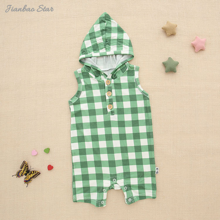 Nouveau Design sweat à capuche pour bébé réservoir short barboteuse bambou Spandex coton doux nouveau-né bébé vêtements été sans manches bébé vêtements