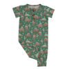 Bambou coton tricoté bébé garçon printemps été vêtements de haute qualité prix usine impression personnalisée barboteuse OEM Logo pyjamas