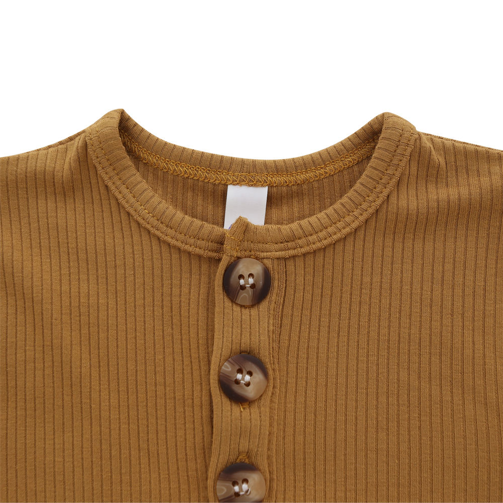 Chemise à manches courtes en bambou 100% coton extrêmement doux pour nouveau-né, pyjama à boutons, ensembles de vêtements pour bébés garçons et filles