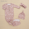 Top vente nouveautés doux 100% coton confortable de haute qualité mode mignon nouveau-né bébé dormir robe tricotée
