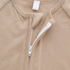 Barboteuse d'été en coton confortable, couleur personnalisée, respirante, unisexe, fermeture éclair bidirectionnelle, vêtements pour nouveau-né, nouvel arrivage