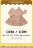 Enfants en gros robe robe décontractée de fête belle robe de bébé automne