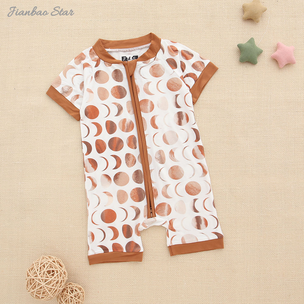 Costume une pièce pour bébé, nouveauté, motif coloré, barboteuse d'été à manches courtes, à volants, body, vêtements pour bébé