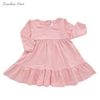 Enquêteur en gros, bébé bébé robe à manches longues Beau bébé robero ensemble d'automne couleur solide mode petite fille jupe