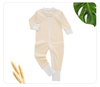 Barboteuse en tissu de coton de bambou Extra doux pour bébé, barboteuse à manches longues, fermeture éclair, Style bouton, ensemble de vêtements pour bébé, impression personnalisée, vêtements pour enfants