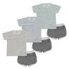 Ensemble de vêtements pour bébés en bas âge, 100% coton tricoté, hauts et Shorts à manches courtes, 2 pièces, tenues d'été pour bébés avec poches