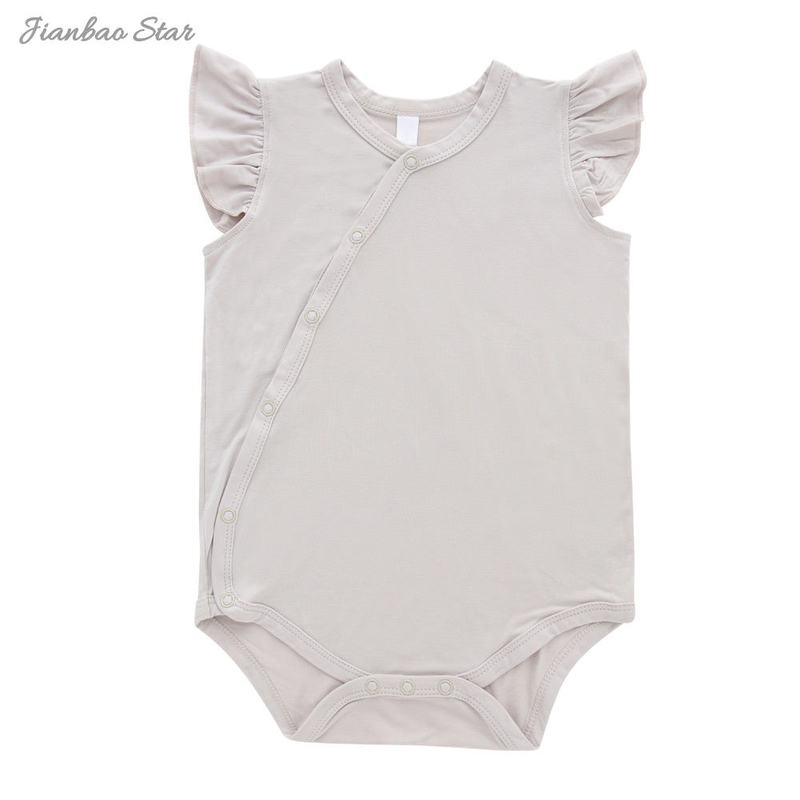 Bambou rayonne Spandex bébé infantile bébé vêtements combinaison barboteuse