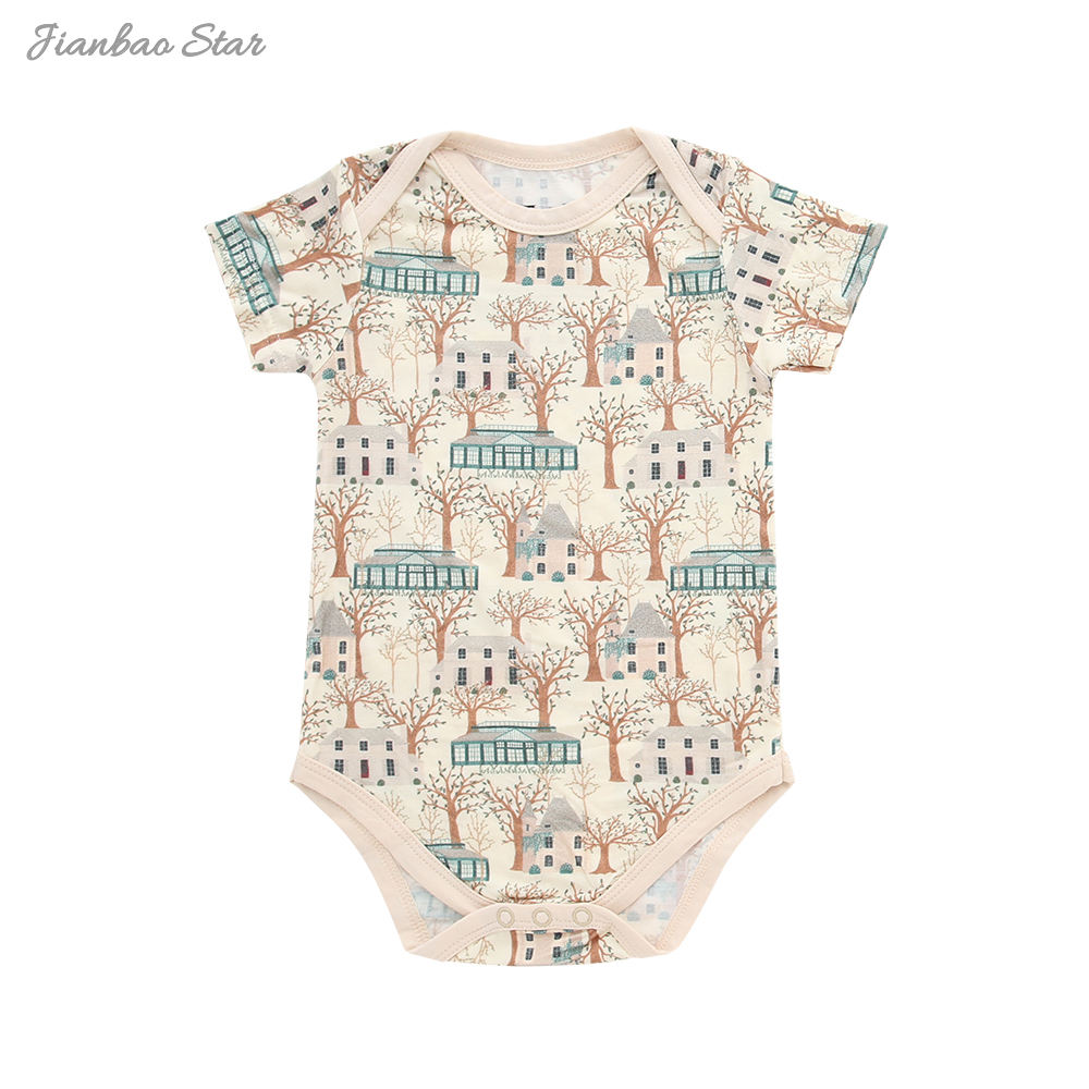 Bambou bébé manches courtes body barboteuse vêtements de nuit
