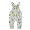 Coton de bambou coton biologique OEM imprimer bébé enfant en bas âge garçon et fille jarretelle bébé barboteuse bébé costume