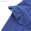 Conception de Boutique de Style à volants d'hiver avec bouton-pression 100% coton nouveau-né infantile bébé fille bébé combinaison ensemble barboteuse ensemble
