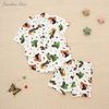 Pyjama imprimé personnalisé pour bébé, ensemble deux pièces en bambou et Spandex, pour nouveau-né garçon, ensemble de vêtements pour bébé, nouvelle collection printemps-automne