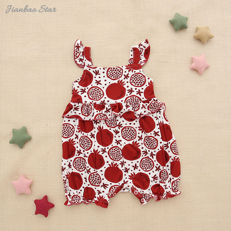Barboteuse sans manches à volants pour bébé fille, nouvelle version printemps été, coupe incroyable et Style doux, tissu en coton de bambou, vêtements pour bébé fille