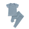Ensemble de costumes à manches longues, pyjama en coton et bambou doux pour bébé, vêtements unisexes pour enfants, vêtements décontractés écologiques, 2 pièces