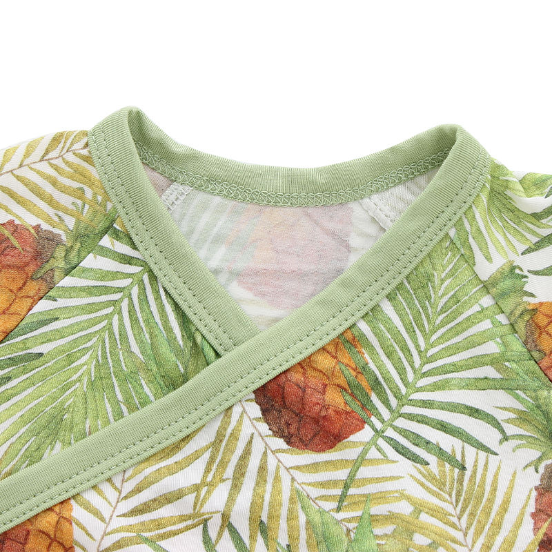 Barboteuse d'été pour bébé, vêtements de plage pour garçons et filles, manches courtes, tricoté en bambou avec Design à lacets, vente en gros