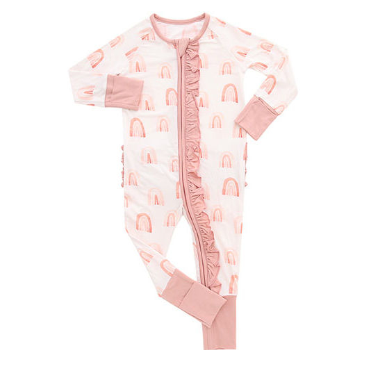 Combinaison en Viscose de bambou pour bébé, pyjama doux pour nouveau-né, vêtements pour garçons et filles, imprimés, barboteuse personnalisée