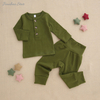 Ensemble de pyjama 2 pièces pour bébés et enfants, haut à manches longues et pantalons d'hiver, vêtements unisexes