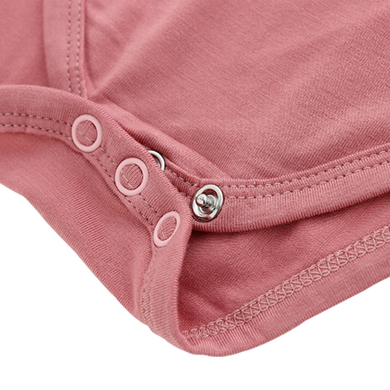 Barboteuse classique à manches courtes pour bébé, tissu en coton et bambou doux, vêtements écologiques pour bébé, vêtements de Style printemps et été