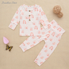 Nouveau gros bébé pyjamas ensemble à manches longues vêtements de nuit bambou Viscose Spandex coton unisexe automne hiver deux pièces vêtements