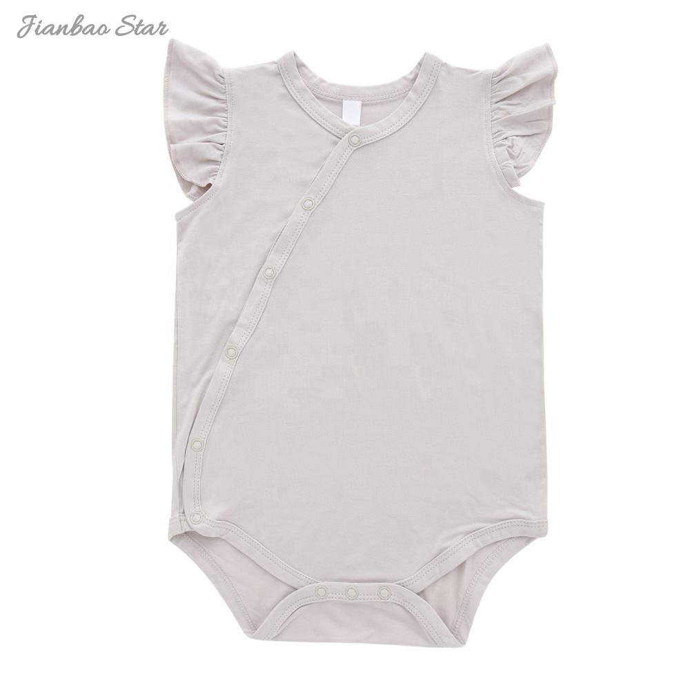 Bambou rayonne Spandex bébé infantile bébé vêtements combinaison barboteuse