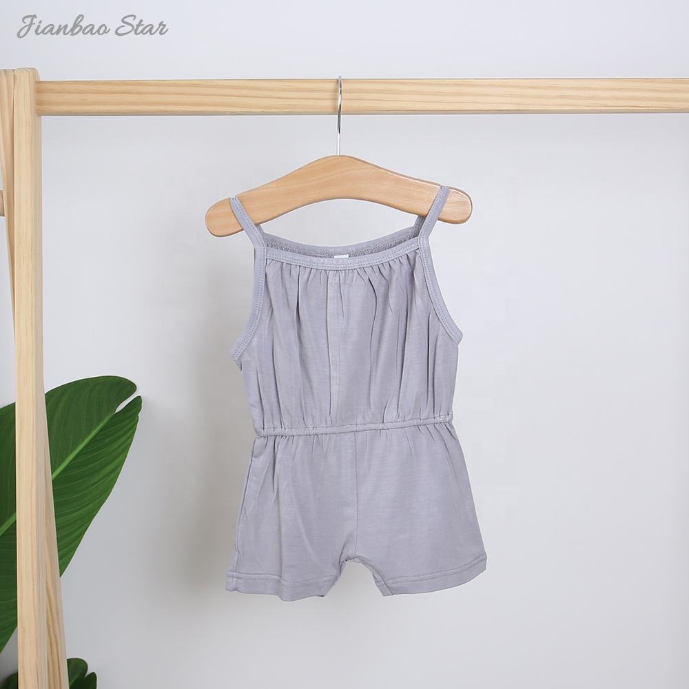 Combinaison de sommeil unisexe en bambou et spandex pour bébé, barboteuse douce et ajustée pour bébé