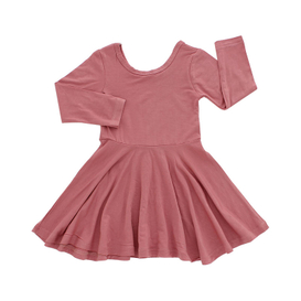 Robe à manches longues pour bébés filles, jupe de Style classique, couleur unie, vêtements de fête décontractés pour enfants en bas âge, automne hiver