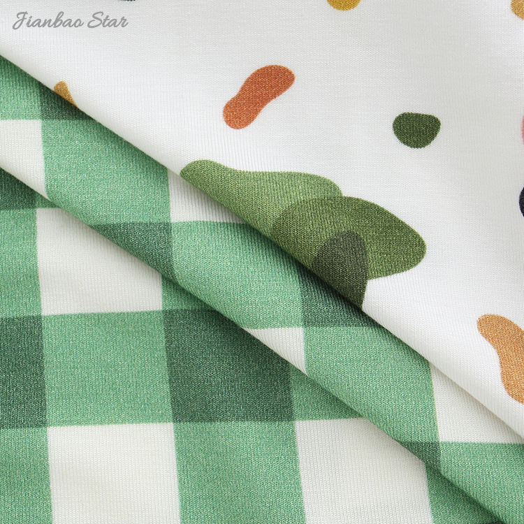Nouvelle impression personnalisée printemps automne bébé pyjamas ensembles bambou Viscose nouveau-né bébé garçons deux pièces ensemble bébé vêtements ensemble