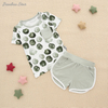 Top vente nouveau Design de haute qualité 100% coton confortable Style d'été décontracté à manches courtes bébé costume bébé vêtements avec poche