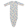 Ensembles de vêtements de nuit 4 pièces pour nouveau-né, pyjama toutes saisons, avec chapeau, mitaines et couverture, ensembles cadeaux pour bébé
