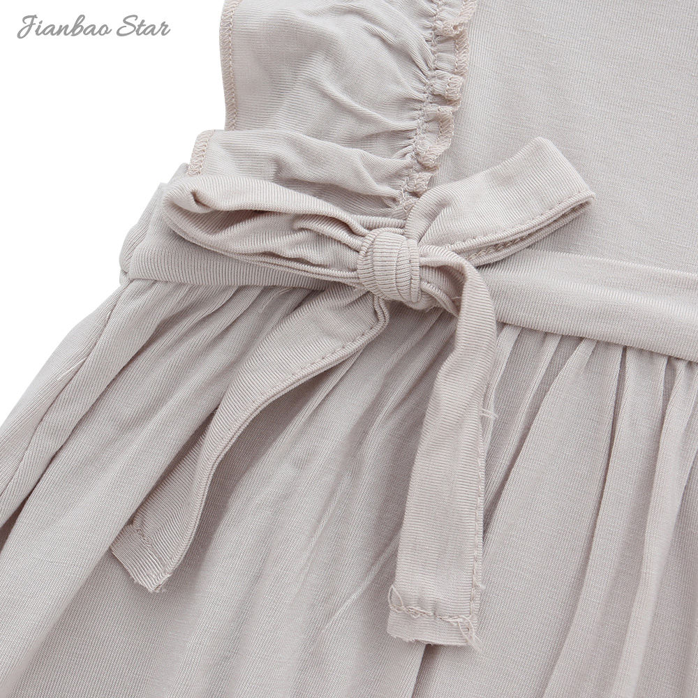 Robes d'été pour petites filles, nouveau Style, haute qualité, vente en gros, motif de couleur personnalisé, sans manches, à volants, jolies bretelles, offre spéciale