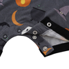 Barboteuse tricotée à manches courtes pour bébé, 100% coton, motif de boutons d'halloween, personnalisé, vente en gros, nouvel arrivage, offre spéciale