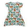 Vente en gros 0-24 mois bébé robe vêtements de fête décontractés belle robe de bébé automne manches courtes couleur unie mode bébé fille jupe