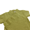 Nouveau Design 100% coton tricoté personnalisé confortable décontracté nouveau-né bébé boutons à manches courtes bébé vêtements barboteuse