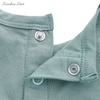 Barboteuse sans manches à volants pour bébé, nouveau Design, couleur personnalisée, 100% coton, boutons, vêtements pour nouveau-né, haute qualité