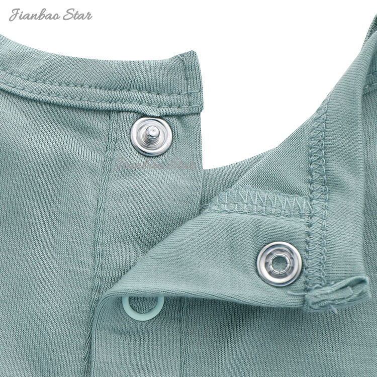 Barboteuse sans manches à volants pour bébé, nouveau Design, couleur personnalisée, 100% coton, boutons, vêtements pour nouveau-né, haute qualité