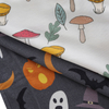 Vente en gros de vêtements pour bébés nouveau-nés Halloween, style imprimé personnalisé, barboteuse d'été à manches courtes pour bébé, tissu 95% bambou et 5% élasthanne