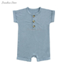 Gros Style classique été bambou coton nourrissons vêtements à manches courtes jarretelle belle bébé barboteuse