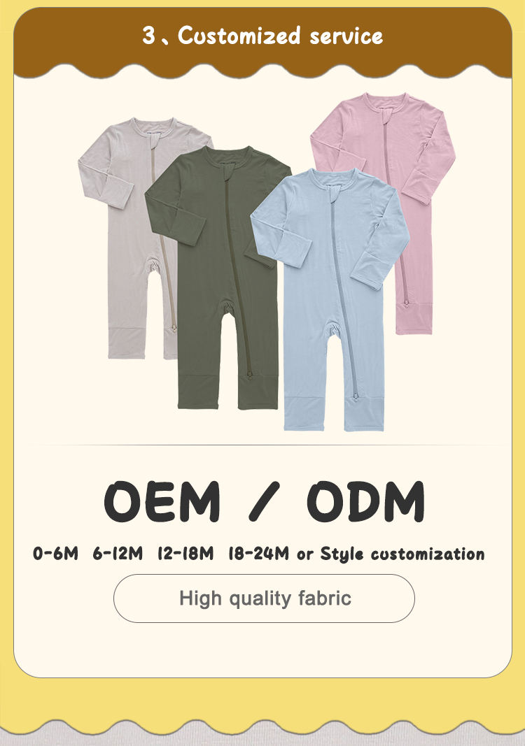 Classique couleur unie Design jarretelle bambou coton à manches longues belle bébé barboteuses automne nourrissons Body costume combinaisons à fermeture éclair