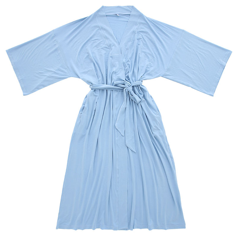 Nouveau design femmes filles OEM imprimé couleur unie chemise de nuit d'été style causal 95% viscose de bambou et 5% tissu spandex pyjama robe