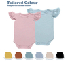 Barboteuse sans manches pour bébé, vente en gros, en bambou, Spandex, coton, vêtements mignons, jolie combinaison pour bébé, Design de couleur unie, vente en gros