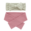 Bandeau de tête en tissu côtelé pour bébés filles, tissu en bambou doux, couleur unie, écharpe de tête, décoration faciale de douche OEM, vente en gros