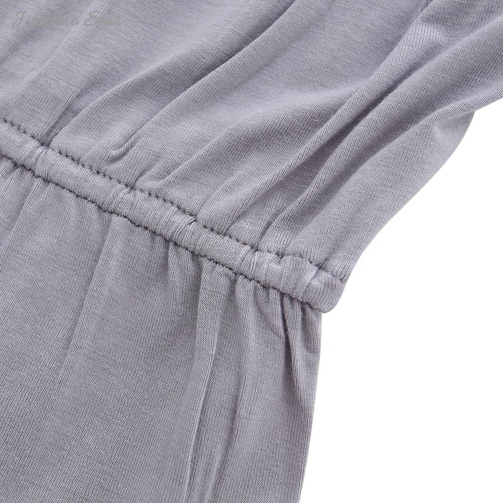 Combinaison de sommeil unisexe en bambou et spandex pour bébé, barboteuse douce et ajustée pour bébé