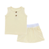 Ensemble pyjama d'été pour nouveau-né, sans manches, tricoté, 100% coton, haut en bambou, tenues pour garçons et filles, 2 pièces, vêtements pour bébé, OEM