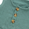 Vêtements d'été pour bébés, motif de couleur personnalisé, sans manches, avec boutons à bretelles, ensemble barboteuse pour filles et garçons, vente en gros