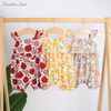 Barboteuse sans manches à volants pour bébé fille, nouvelle version printemps été, coupe incroyable et Style doux, tissu en coton de bambou, vêtements pour bébé fille